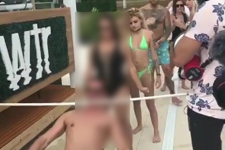 ◆【動画】海でリンボーダンスやってる女の子のマ●コが丸見えになるハプニングｗｗｗｗｗ 変態の宴Ⅱ