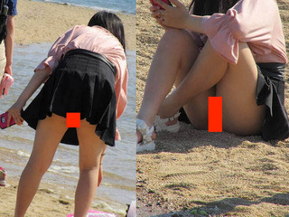◆【動画】彼氏に中出しされた直後に海に行った女さん、ドエロい事になるｗｗｗ 変態の宴Ⅱ