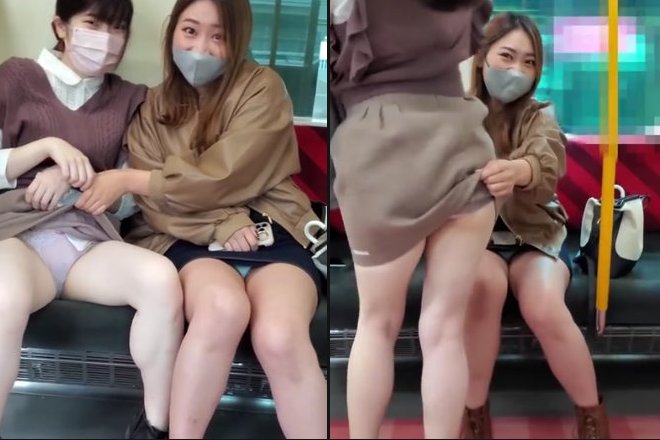 ◆外国人観光客「電車対面席の女性にセクハラされました」パンティー 積極的に煽ってて 草ww 変態の宴Ⅱ