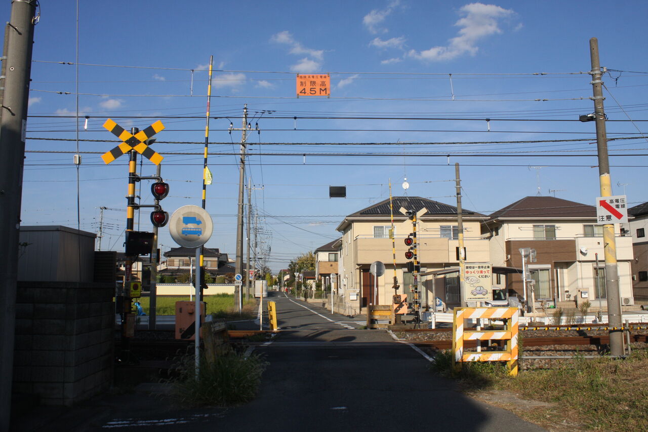 JR高崎線]東稲荷踏切（23k461m） : 北海道踏切調査室（HBC）