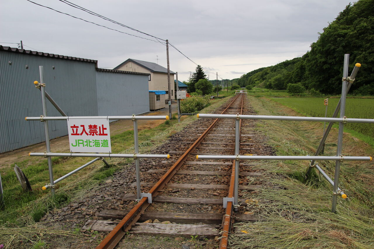 JR札沼線]共有地線踏切（59k911m） : 北海道踏切調査室（HBC）