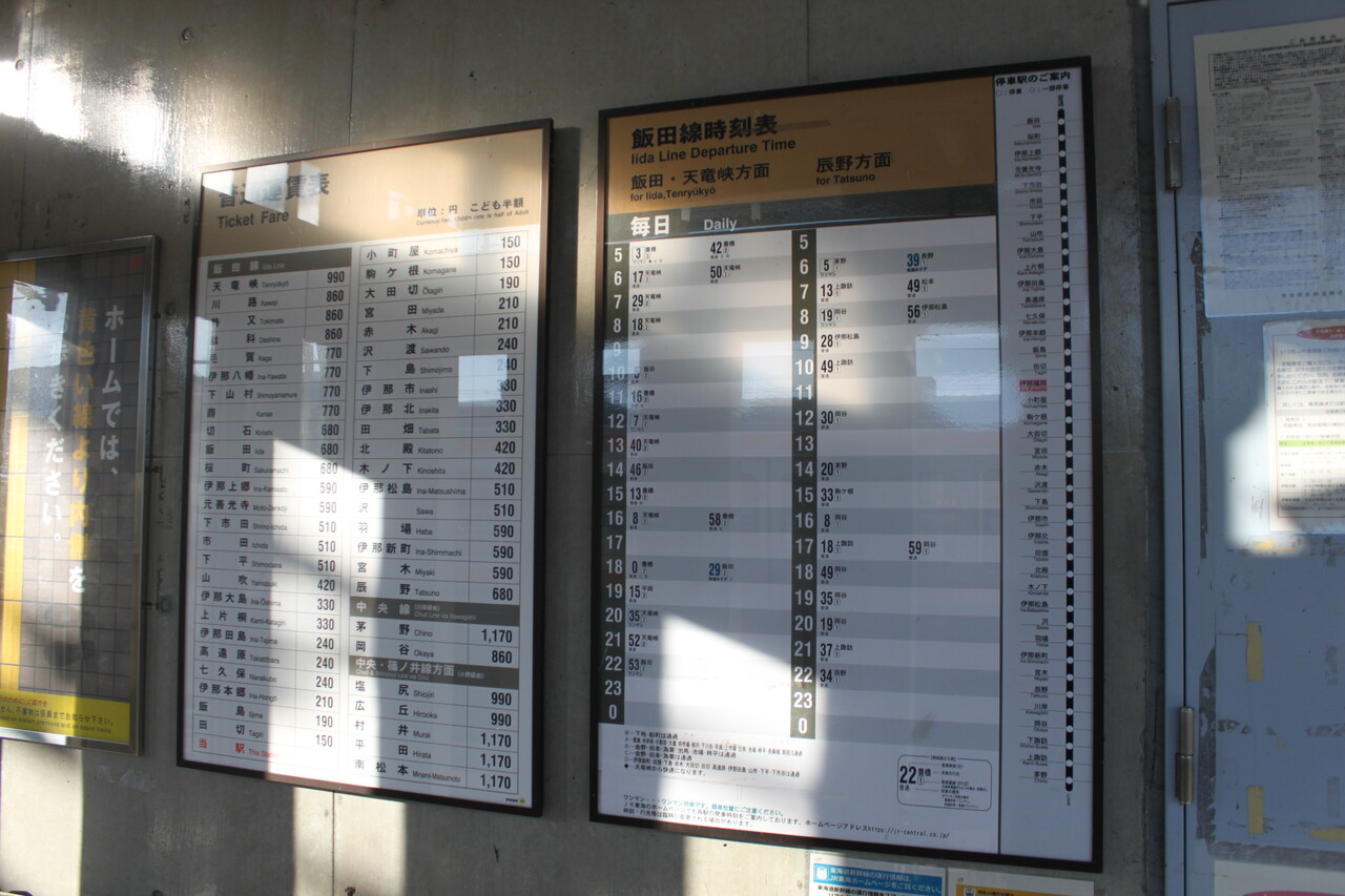 JR伊那福岡駅＠飯田線 : えきめぐりすとの各駅探訪。