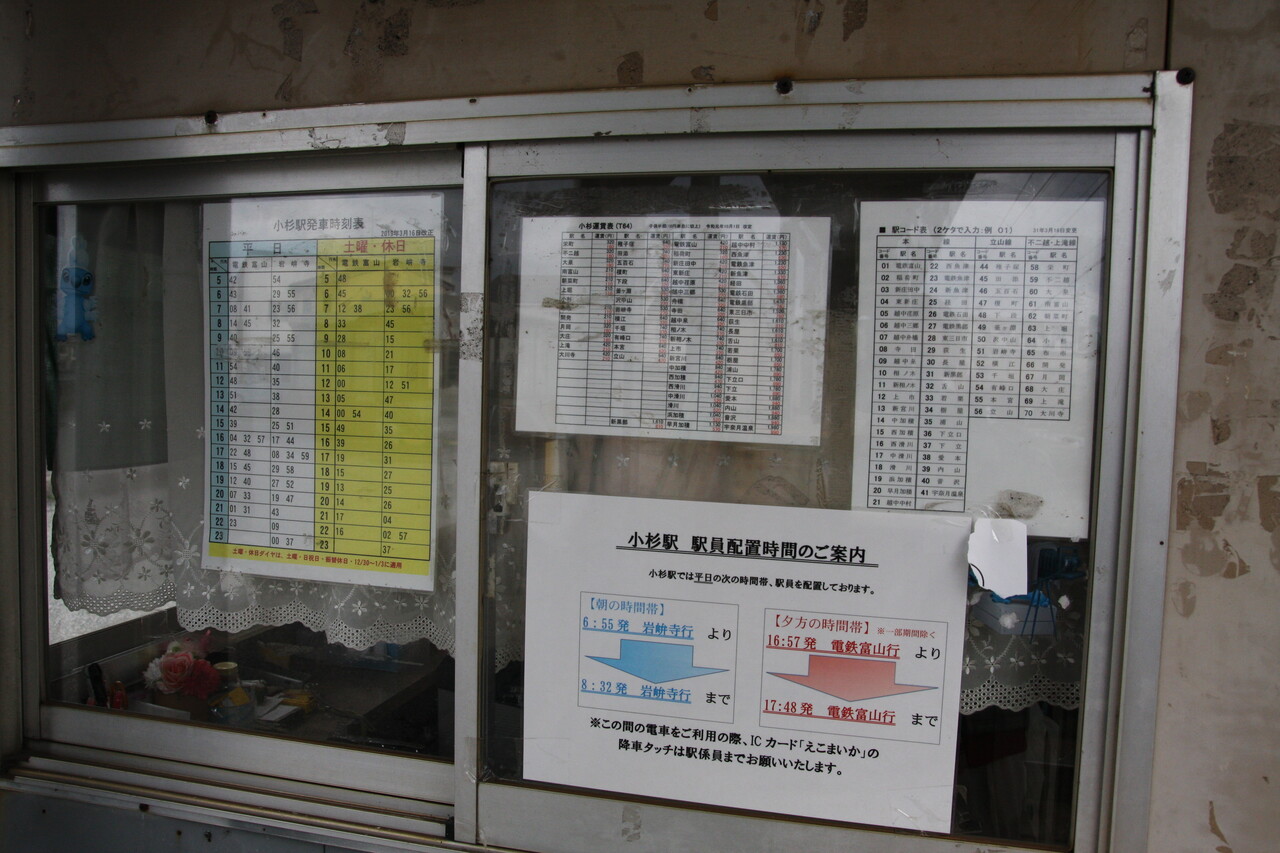 地鉄小杉駅 上滝線 えきめぐりすとの各駅探訪