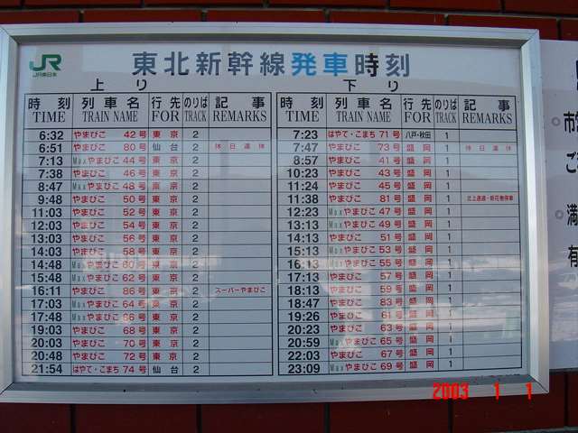 JR水沢江刺駅＠東北新幹線 : えきめぐりすとの各駅探訪。