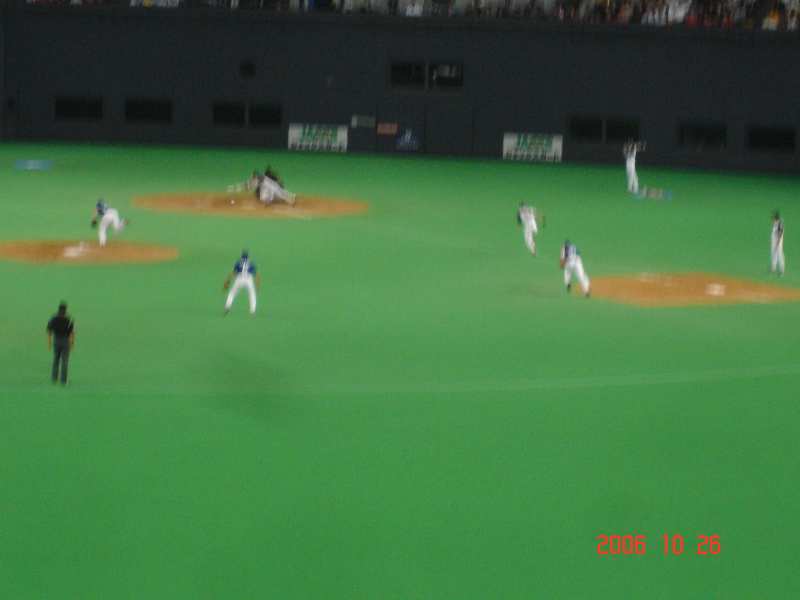 2006]10月26日の北海道日本ハム対中日[日本ｼﾘｰｽﾞ]5回戦＠札幌ドーム
