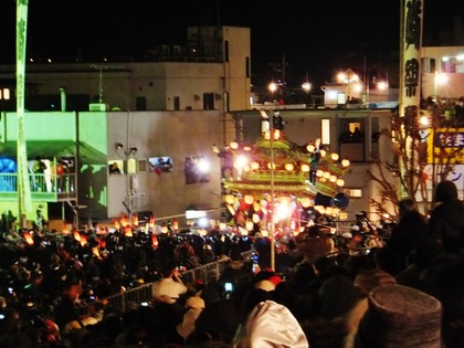 4・下郷笠鉾、団子坂を登る