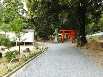 稲荷神社鳥居前を左に向かう