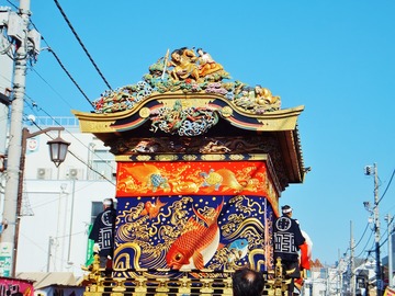 5・中町屋台後部・八岐大蛇退治の鬼板