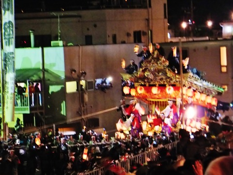 9・本町屋台・団子坂を登り切る
