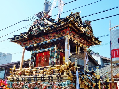 2・宮殿風造りの中近笠鉾