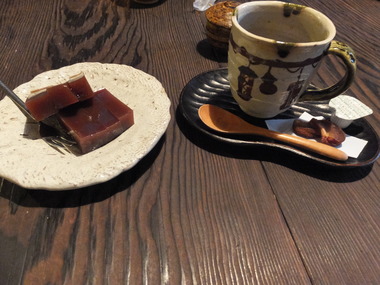 コーヒーとでっち羊羹