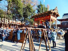 本町屋台芝居の舞台造り