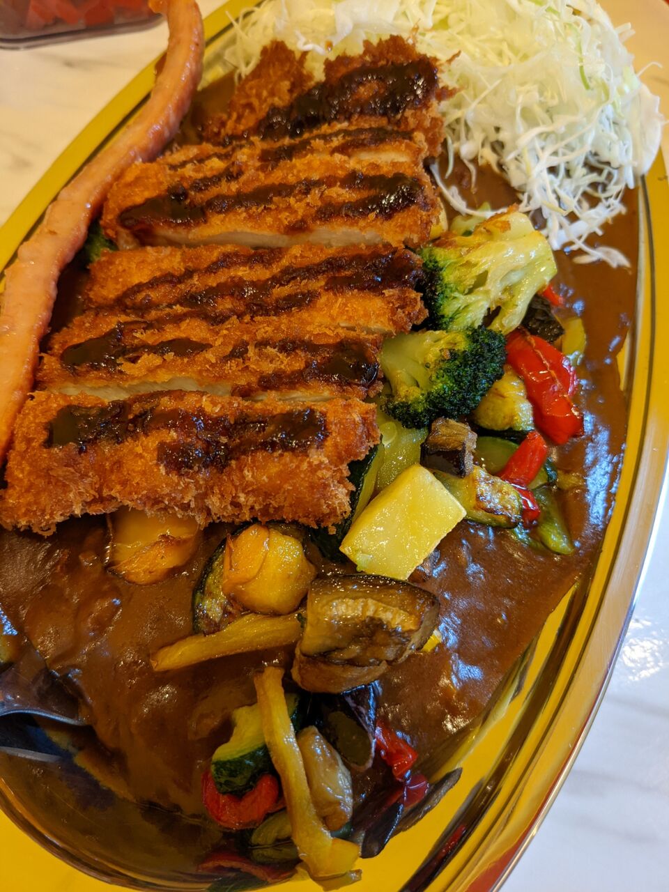 素揚げ野菜カレー 元祖金沢カレーの店 チャンピオンカレー百万遍店 今出川東大路上る 京都目線 Fwf彡