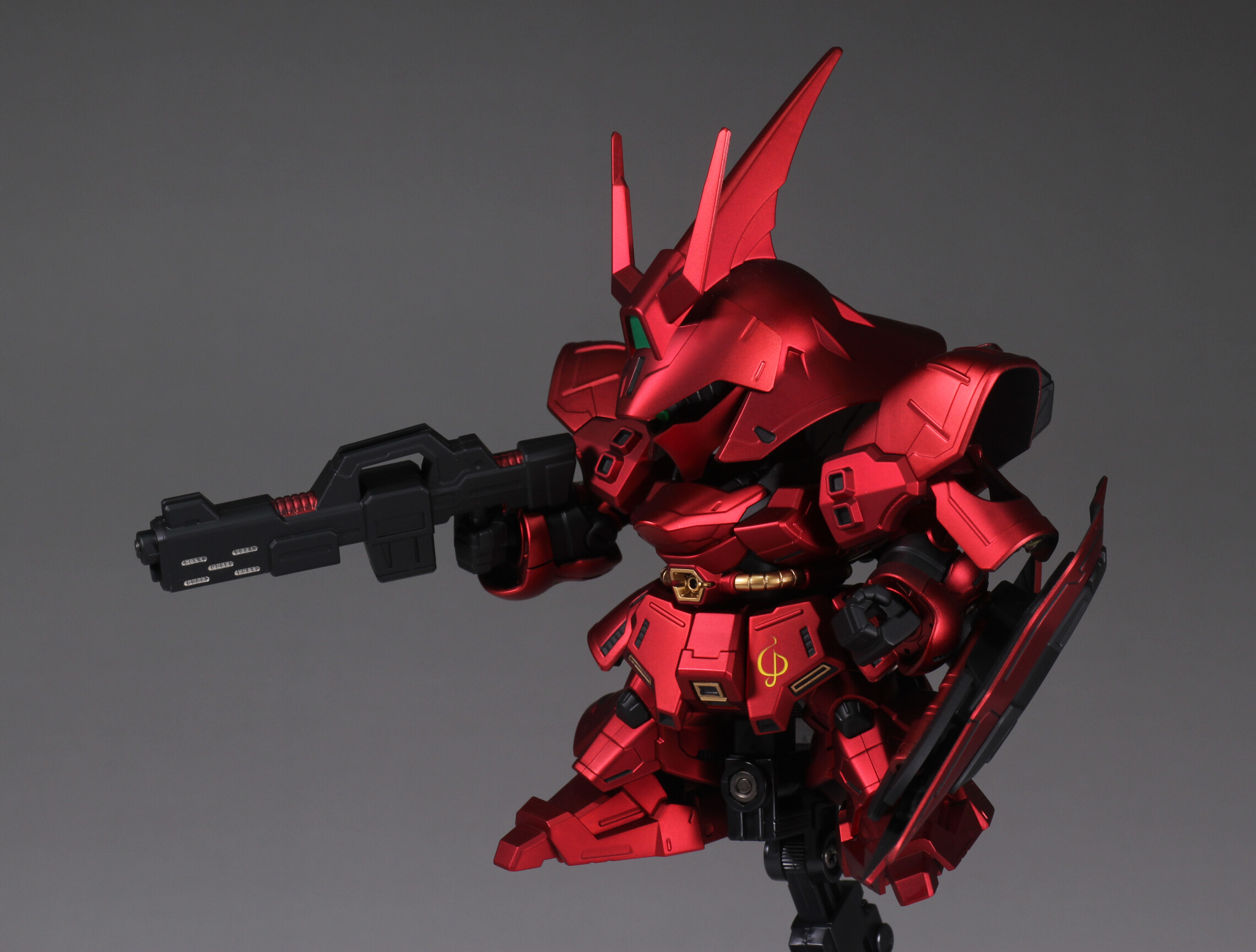 BB戦士 382 サザビー 全塗装 キャンディ塗装つや消し仕上げ