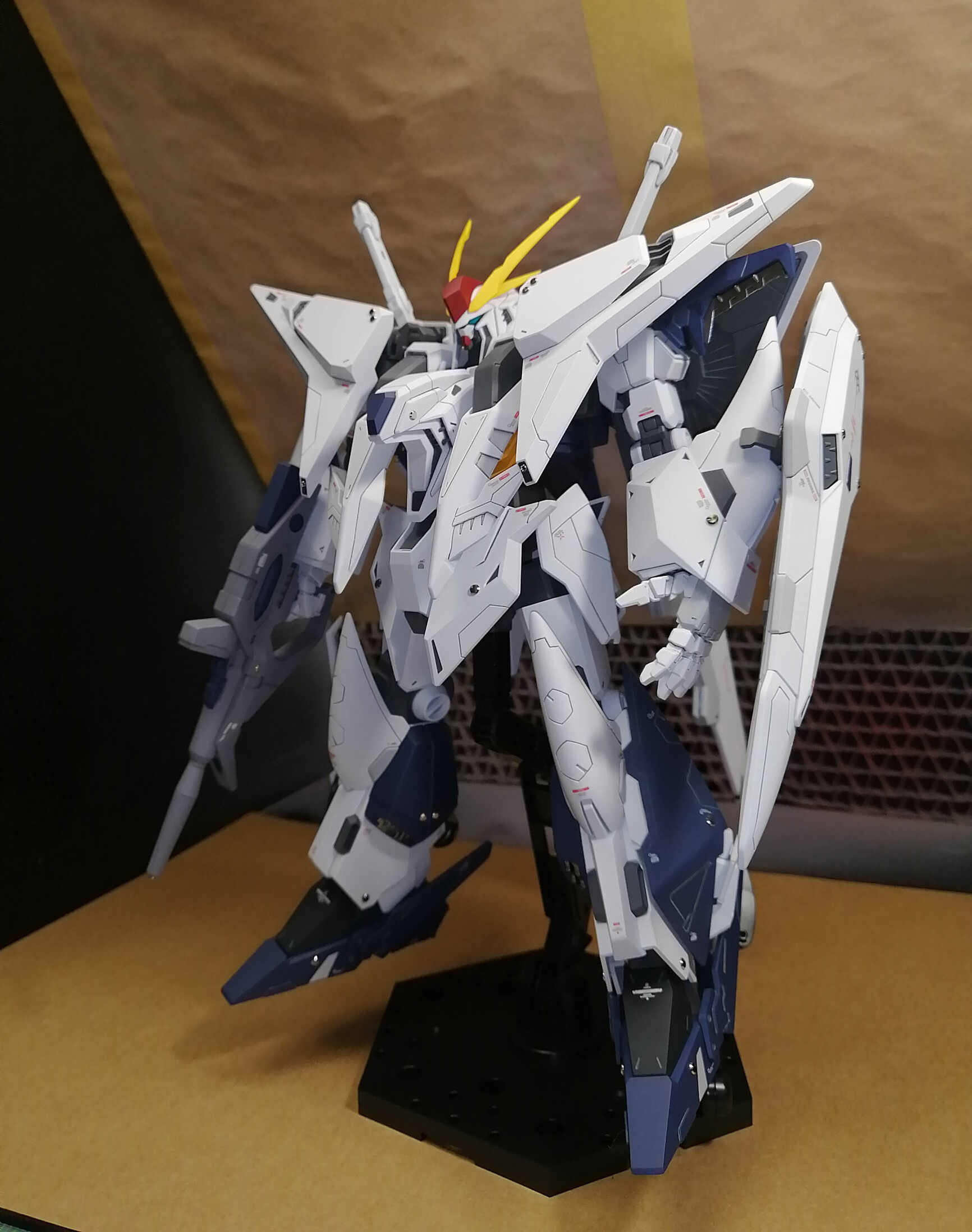 HG クスィーガンダム　塗装済み　完成品　メタルフレーム使用 HG クスィーガンダム 制作レビュー #1 -表面処理- | グラナダ