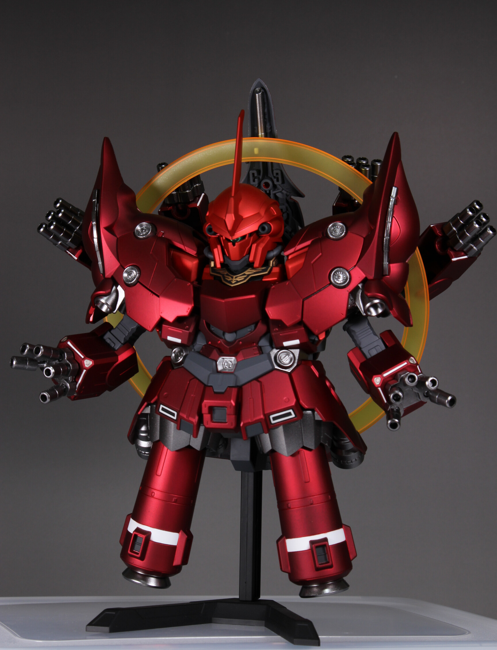BB戦士 SDシナンジュ 全塗装 完成品 マッドキャンディ仕上げ