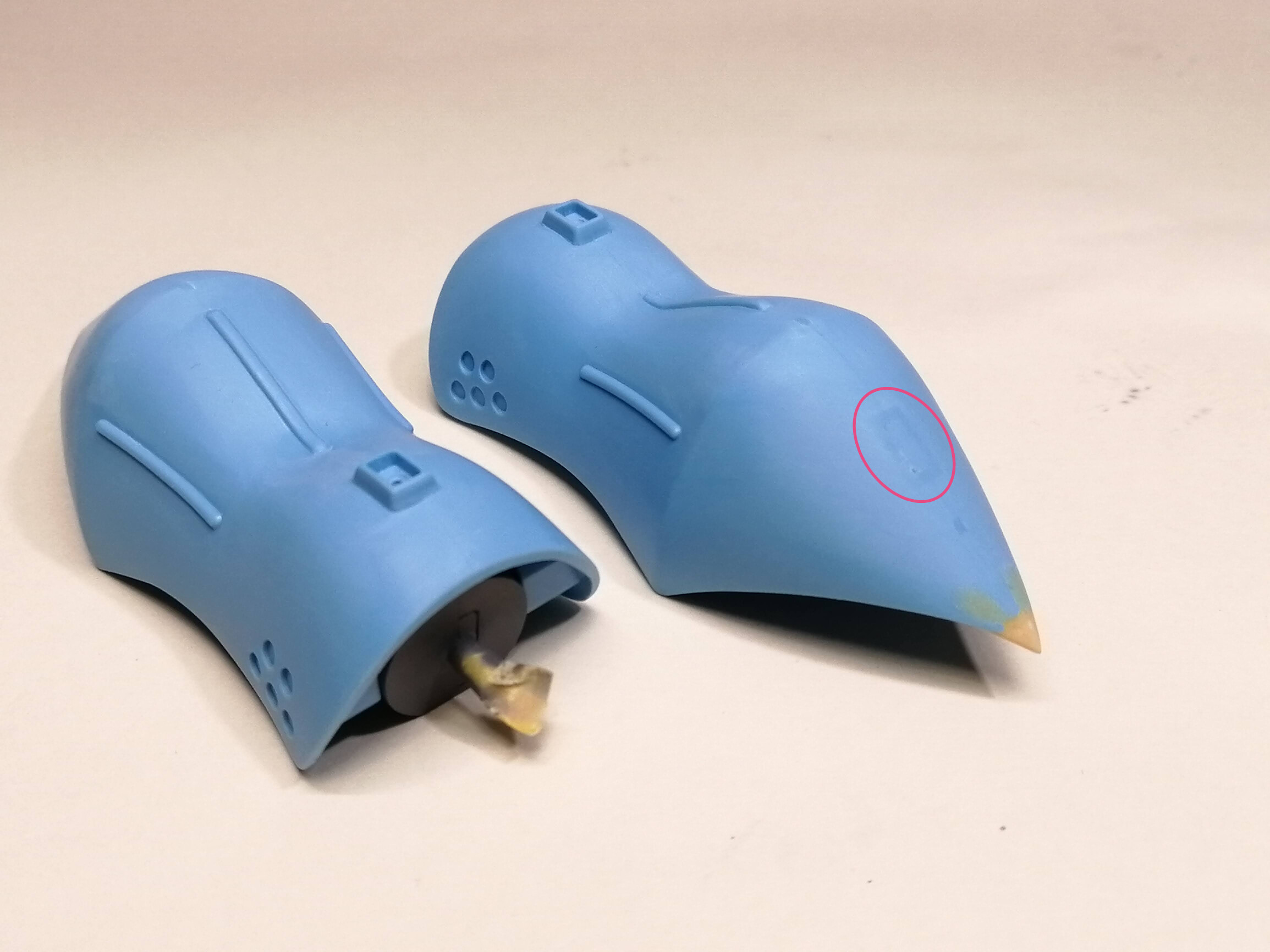 ガンプラ ハイゴック 完成品 汚し塗装 回転台と電気は付かない
