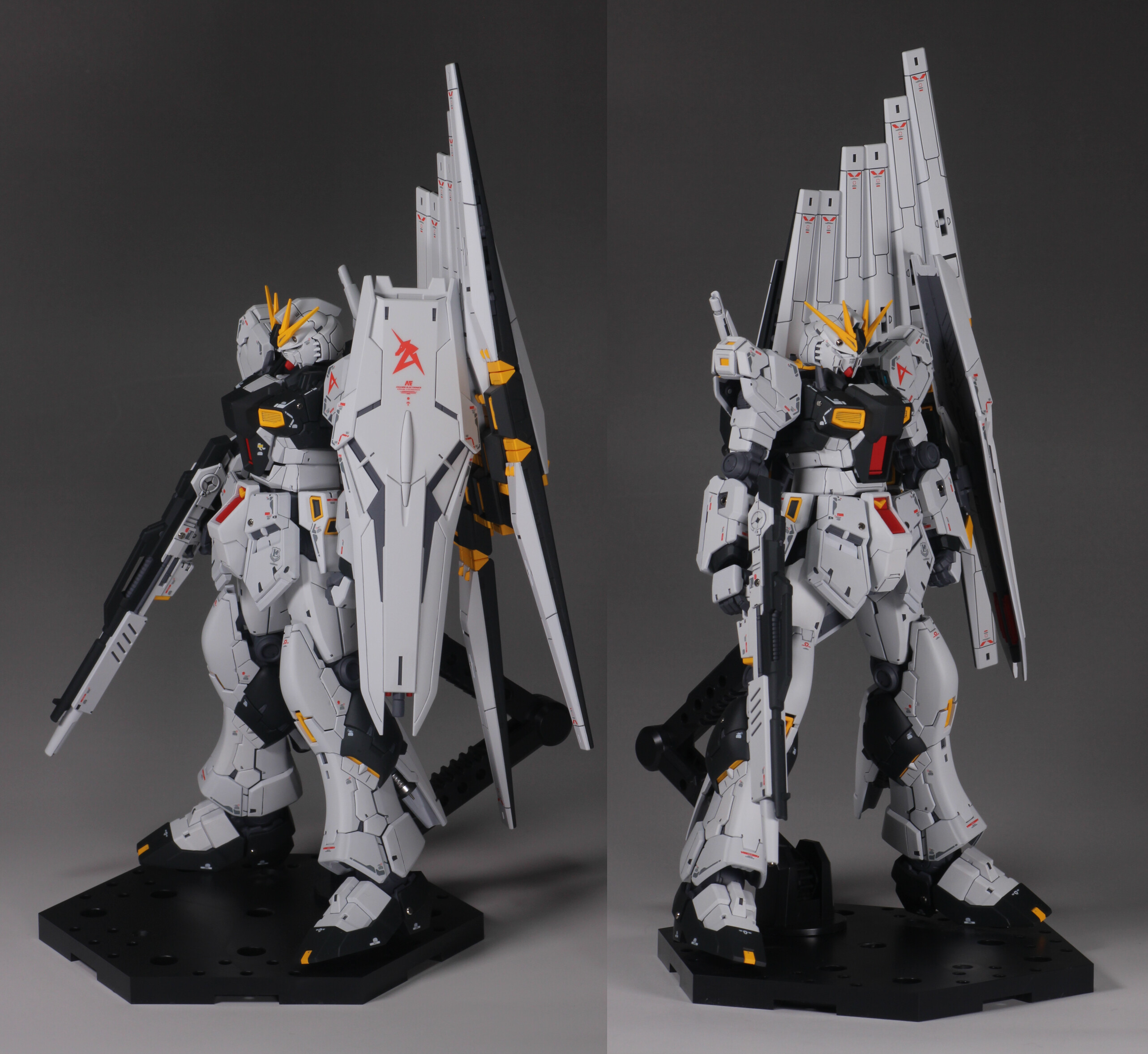 RG νガンダム　ff ガンプラ　全塗装　完成品 Yahoo!オークション - RG RX‐93ff νガンダム 全塗装完成品