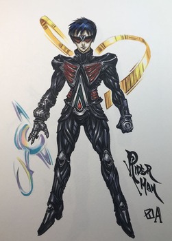 ライダーマン 義手とヘルメットで変身 仮面から見えてる顔が魅力的 ヒーロースポット