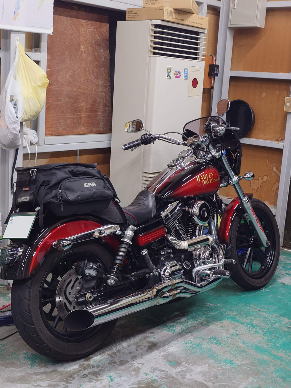 ★ライダーにオススメ！☆ハーレー乗りに？☆OVERTECHウール混17ozデニム・ジーンズLサイズ★オーバーテック85～90㎝・バイク・オートバイ H-D120年の歴史感じるタイムトンネルをキュート＆セクシーなハーレー