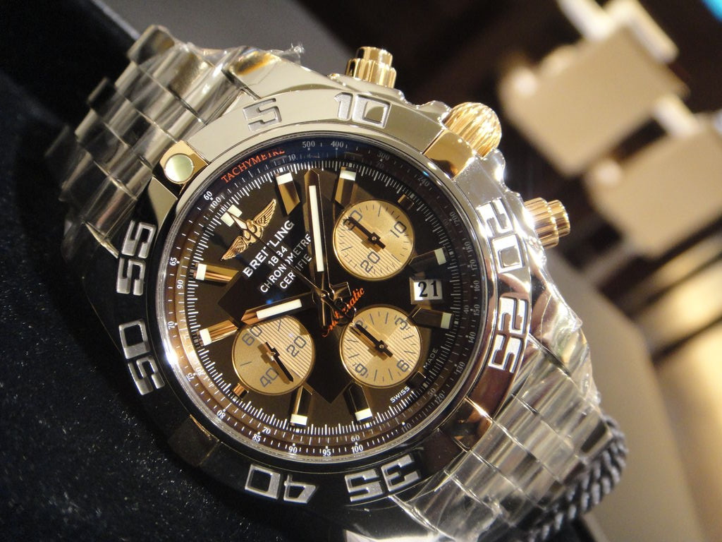 ブライトリング クロノマット44メタリカブラウン・ビコロ : 機械式