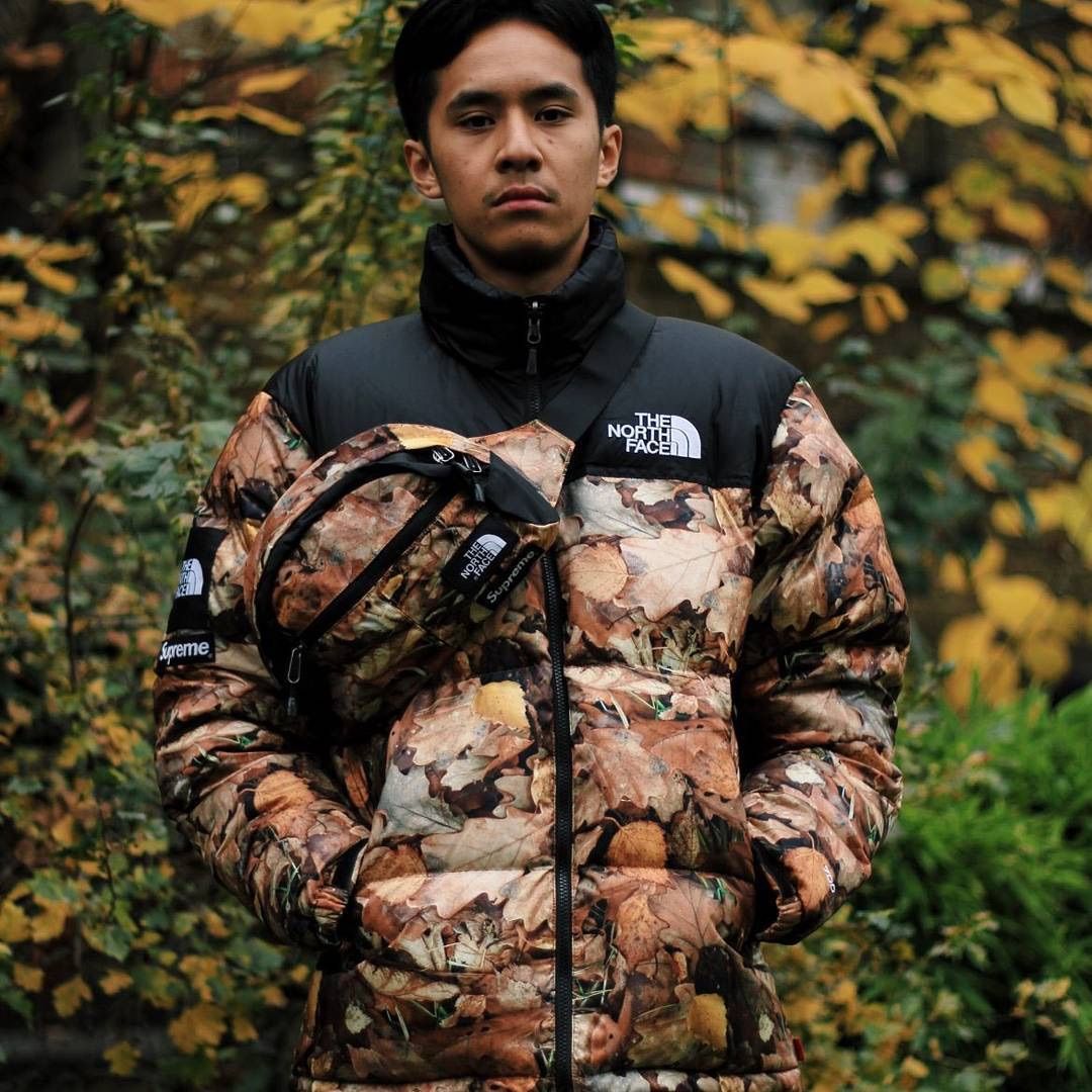 supreme north face 枯葉 ヌプシ