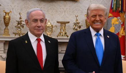 donaldtrumpbenjaminnetanyafuatwhitehouse2025