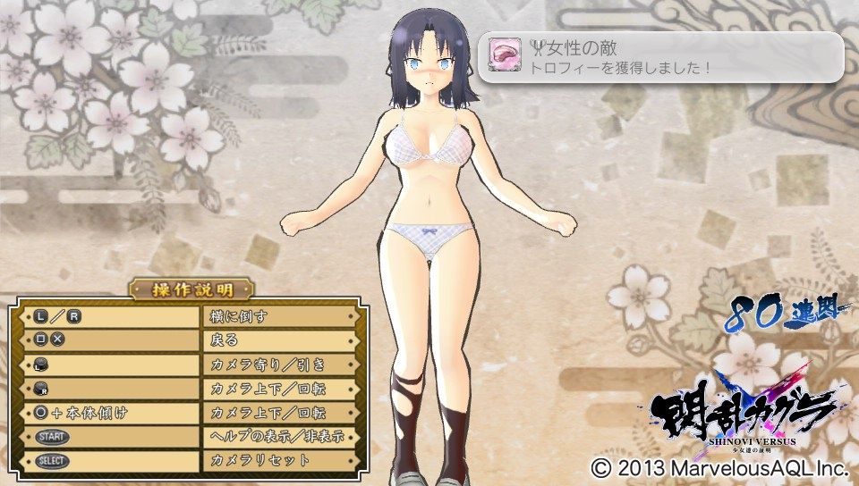 閃乱カグラ Shinovi Versus 02 ストーリー残り トロコン クリア状況確認とかいろいろ