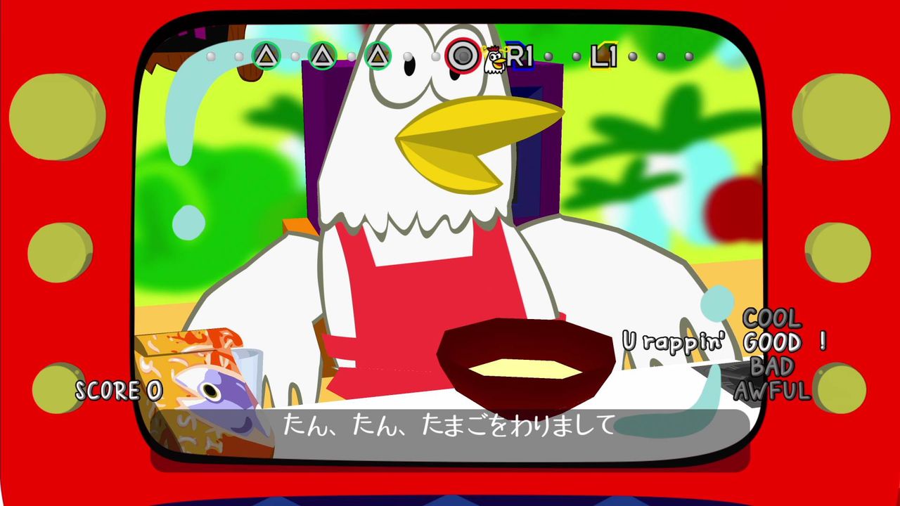 パラッパラッパー 初プレイ 4面ニワトリ クリア状況確認とかいろいろ
