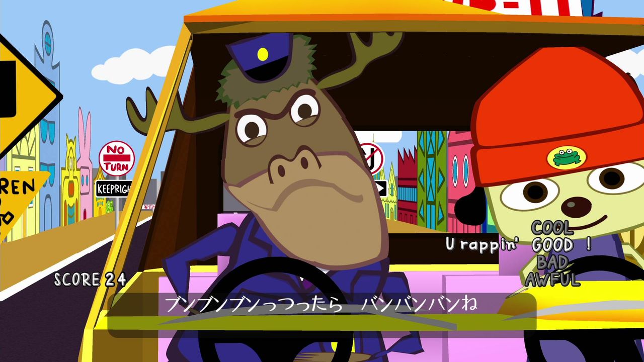 パラッパラッパー 初プレイ 4面ニワトリ クリア状況確認とかいろいろ