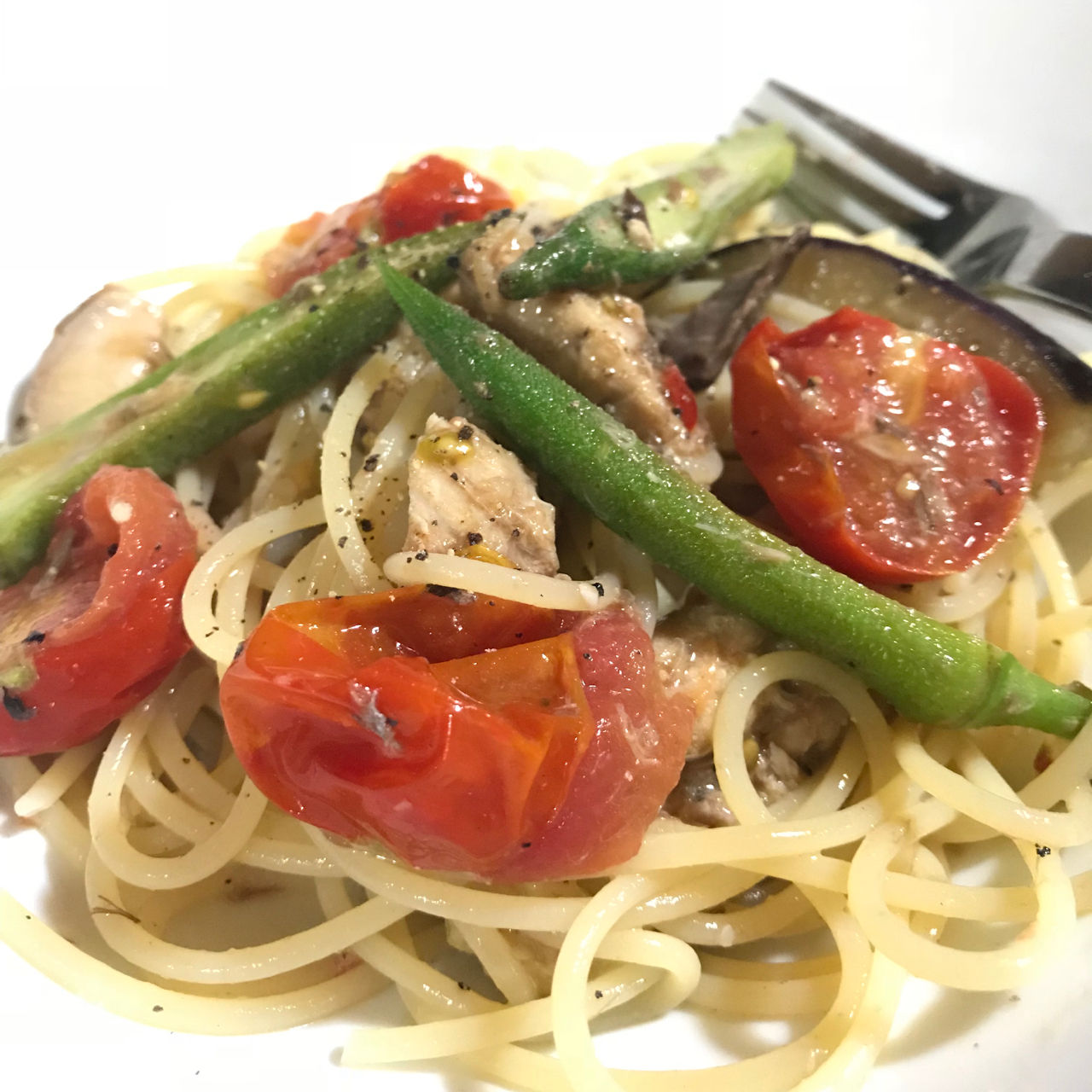 Cava缶の冷製パスタ 退屈男の備忘録
