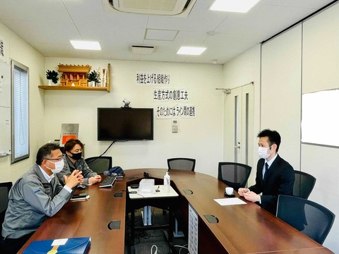 入社式　面談