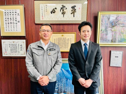 社長と宮本氏