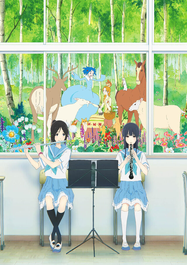 ピロ水 先生　まほ〜びん　色紙　傘木希美　リズと青い鳥 響け！ユーフォニアム リズと青い鳥 ミニ色紙 鎧塚みぞれ 傘木