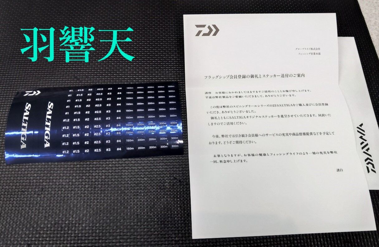 23ソルティガ フラッグシップ会員限定 SALTIGAオリジナルステッカー