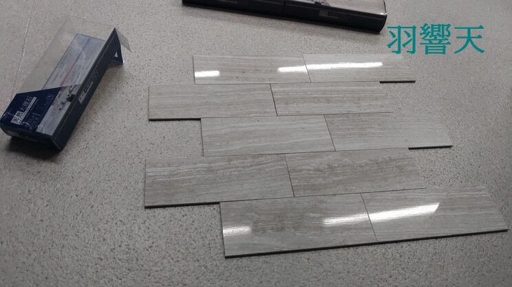 本物の大理石 100％天然大理石タイル 極薄 203×76×4mm ライトカラー