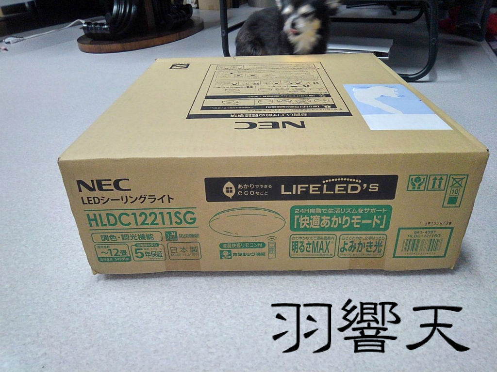 寝室 Nec Ledシーリングライト Hldc12211sg フィッシング羽響天