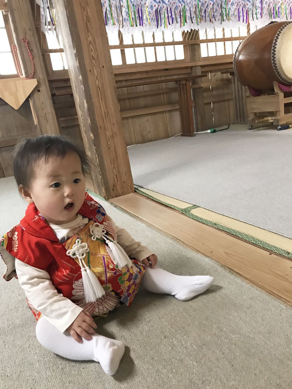 1歳の餅踏みをしに飯盛神社へ 日々の彩りと子育て日記