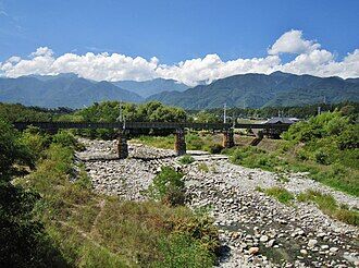JR_Iida_line_and_Otagiri_River