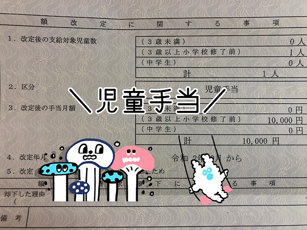 家計管理◆3歳になったらすぐ届いたもの…