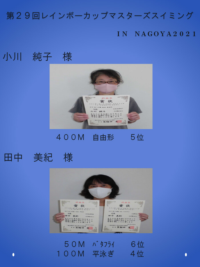 第29回レインボーカップマスターズスイミング
