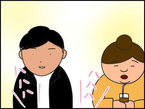 4人でおしゃべり