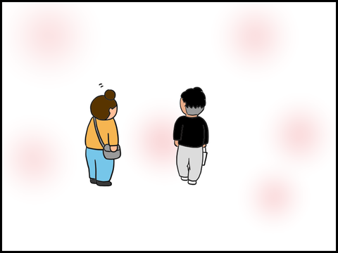 頷く