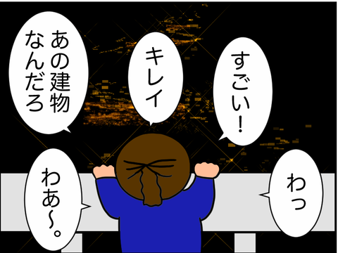 夜景を見てる日出子
