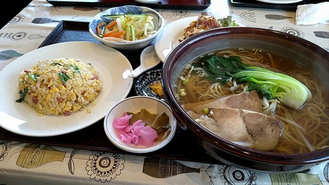 唐揚げセットフルサイズチャーシュー麺