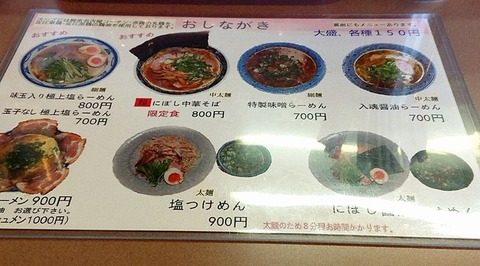 おしながき