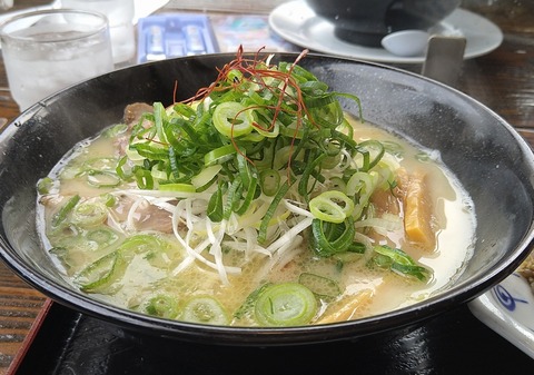 鶏そば硬麺+ネギ多目①