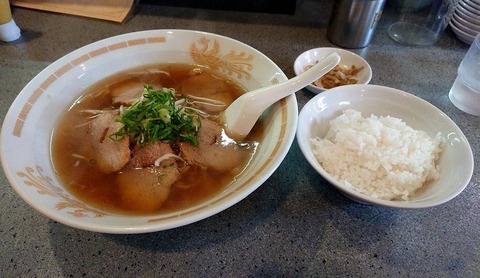 焼豚ラーメン+ライス(小)