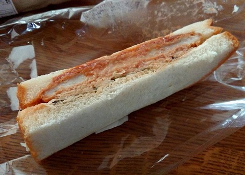 ロースカツサンドWソース