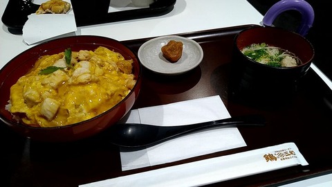 鶏三和 香草美水鶏親子丼鶏そばセット